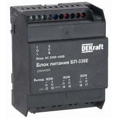 Блок питания, U входное 220В АС, U выходное 24В DC, 7Вт SE (Dekraft) 22604DEK
