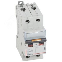 Выключатель автоматический двухполюсный А25А M DX3 25кА LEGRAND 409873