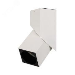 Светильник SP-TWIST-SURFACE-S60x60-12W Warm3000 (WH-BK, 30 deg) (, IP40 Металл, 3 года) Arlight 026467(1)