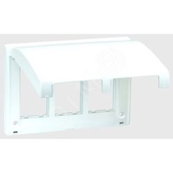 Connect Рамка на 2 S-модуля с крышкой к монтажной коробке SBM250, Сима Про, алюминий Simon SBMT202-8