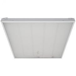 Светильник светодиодный потолочный встраиваемый. (4000K). 6900Лм. 588х588x40мм. Корпус белый. В комплекте с и/п Uniel ULP-6060 60W/4000К IP40 GRILYATO WHITE