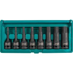 Набор насадок торцевых ударных 1/2''DR шестигранных, H5-H19, 8 предметов Jonnesway S05A408S