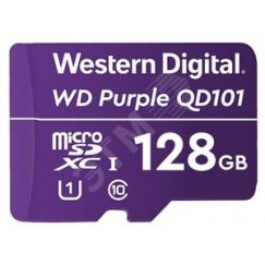 Карта памяти 128GB MicroSDXC Purple, Class 10, UHS-I U1 Western Digital WDD128G1P0C