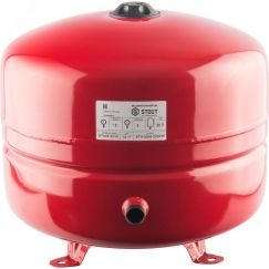 Бак расширительный на отопление 35 л. (цвет красный) STOUT STH-0005-000035
