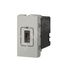 Розетка USB-C для зарядки - Программа Mosaic - 1 модуль - алюминий LEGRAND 079389