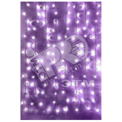 Электрогирлянда Занавес 625LED 2.5х1.5м фиолетовая JazzWay 4690601021847