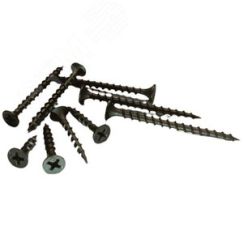 Саморез гипсокартон/дерево 3.5х16 черный (22000шт) РФ B00103501615007