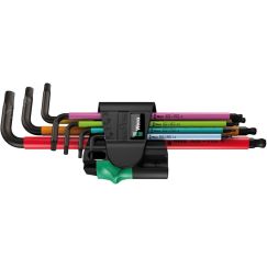 Набор Г-образных ключей с шаром магнит 1.5 - 6.0 мм 7 предметов. 950/7 Hex-Plus Multicolour Magnet BlackLaser 1 WERA WE-022534