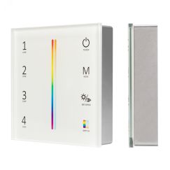 Панель Sens SMART-P55-MULTI White (3V, 4 зоны, 2.4G) (ARL, IP20 Пластик, 5 лет) Arlight 028309