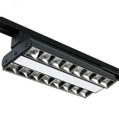 Светильник светодиодный трековый на шинопровод черный ДПО-60Вт IP40 4000К PTR 1732 JazzWay 5039599