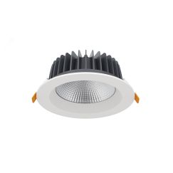 Светильник LED ДАУНЛАЙТ COB (СВО) 20Вт 2400Лм 4,0К КСС Д90 IP44/20 встраиваемый ЛЕД-Эффект LE-СВО-16-020-7695-44Д