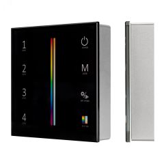 Панель Sens SMART-P55-MULTI Black (3V, 4 зоны, 2.4G) (ARL, IP20 Пластик, 5 лет) Arlight 028310