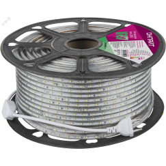 Лента светодиодная OLS-2835G60-4.8-IP67-220V 50м ОНЛАЙТ 80927