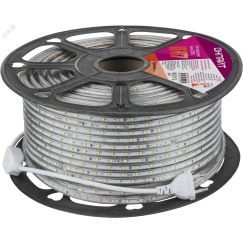 Лента светодиодная OLS-2835R60-4.8-IP67-220V 50м ОНЛАЙТ 80928