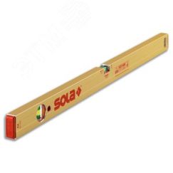 Уровень алюминевый AZ 120, L=120 см, 2 глазка, точн. 0,5 мм/м 01161401 SOLA 01161401