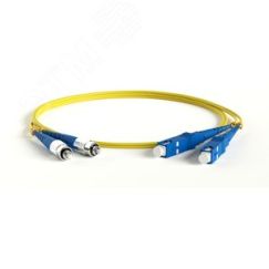Патч-корд волоконно-оптический (шнур) SM 9/125    (OS2). FC/UPC-SC/UPC. 2.0 мм. duplex. LSZH. 125 м Hyperline FC-D2-9-FC/UR-SC/UR-H-125M-LSZH-YL