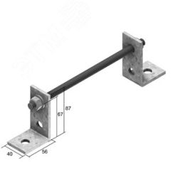 Кронштейн стеновой для KLIE Vergokan DUABIE600