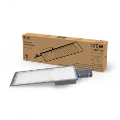 Светильник светодиодный уличный консольный LED ДКУ 120 Вт 11000 Лм 4000К IP65 190-250 В КСС Ш 546х170х67 мм Avenue Gauss Gauss 629534220