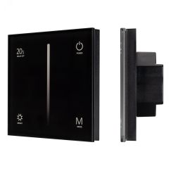 Панель SMART-P36-DIM-IN Black (230V, 1.5A, TRIAC, Sens, 2.4G) (ARL, IP20 Пластик, 5 лет) Arlight 028110