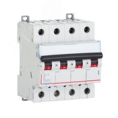 Выключатель автоматический четырехполюсный 1А C DX3-E 6kA/6kА LEGRAND 407298