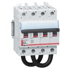 Выключатель автоматический двухполюсный 16А В DX3 DC 800В LEGRAND 414428