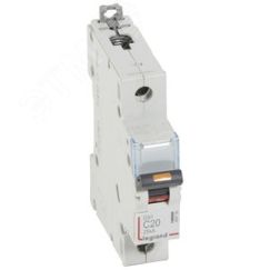 Выключатель автоматический однополюсный 20А C DX3 25кА LEGRAND 409756