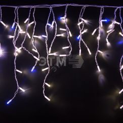 Гирлянда Айсикл 4,8х0,6 м, с эффектом мерцания, белый ПВХ, 176LED,  белый, 230В Neon-Night 255-165
