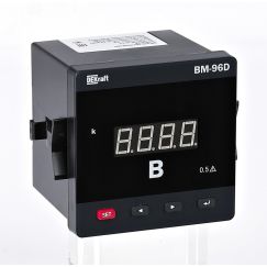 Вольтметр цифр. 72x72мм однофазный, вх 600В, вых DO+RS485, LED-дисплей ВМ-72D SE (Dekraft) 50357DEK
