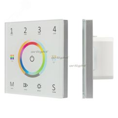 Панель Sens SMART-P67-MULTI White (230V, 4 зоны, 2.4G) (ARL, IP20 Пластик, 5 лет) Arlight 028321