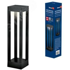 Светильник светодиодный ULU-T06A-10W/3000K IP65 BLACK уличный архитектурный напольный теплый (3000K) Корпус чёрный Uniel UL-00006814