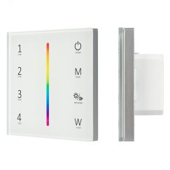 Панель Sens SMART-P45-RGBW White (230V, 4 зоны, 2.4G) (ARL, IP20 Пластик, 5 лет) Arlight 028140