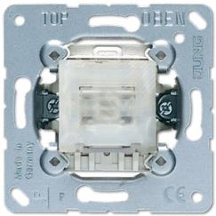 Выключатель самовозвратный 1-клавишный (перекрестный). Механизм. 10A 250V JUNG 507TU