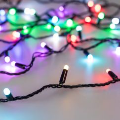 Гирлянда светодиодная декоративная ARD-STRING-CLASSIC-10000-BLACK-100LED-MILK-SYNC RGB (230V, 6.5W) (ARDCL, IP65) Arlight 028214