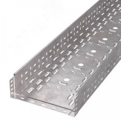 Лоток перфорированный Стандарт INOX (AISI 409) 300х100х3000 (0,8 мм) (6 м/уп) Промрукав PR16.2419