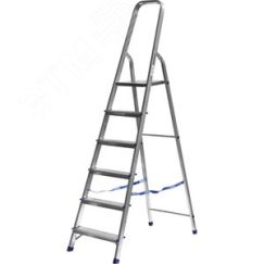 Стремянка алюминиевая, 6 ступеней, 124 см СИБИН 38801-6