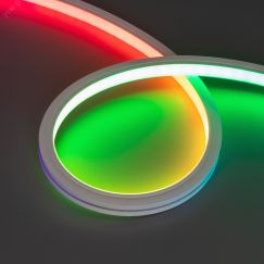 Лента герметичная SPI MOONLIGHT-TOP-B84-13x12мм 24V RGB-PX7 (18 W/m, IP67, 5м, wire x2) (Силикон) Arlight 041016