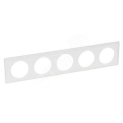Рамка, пятипостовая, белый глянец LEGRAND 066630