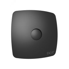 Вентилятор осевой вытяжной с обратным клапаном D125 декоративный DiCiTi RIO 5C Matt black