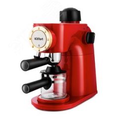 Кофеварка KT-756, объем 240 мл ,мощность 800 Вт, цвет красный KITFORT КТ-756