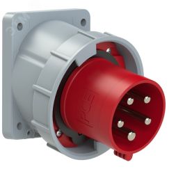 Вилка встраиваемая наклонная 63A/400V/3P+N+E/IP67, фланец 100x112 PCE 735-6