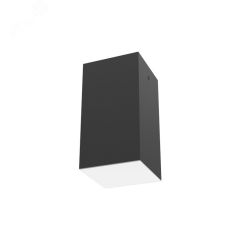 Светильник светодиодный DL-Box накладной 9Вт 3000К 90x90x170мм черный муар с рассеивателем опал Вартон V1-R0-90817-20000-2000930