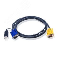 Кабель KVM VGA, PS/2, USB, 6 метров Aten 2L-5206UP