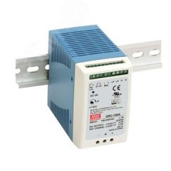 Блок питания AC-DC с функцией UPS, 96.6Вт, вход 90-264В АС,127-370В DC, выход 1: 27.6В,0-3.5 (2.25 ном.) А, выход зарядного устройства 27.6В,1.25А, в  Mean well DRC-100B
