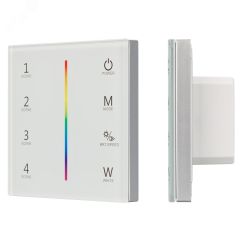 Панель Sens SMART-P22-RGBW White (12-24V, 4x3A, 2.4G) (ARL, IP20 Пластик, 5 лет) Arlight 025168