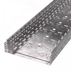 Лоток перфорированный Стандарт INOX (AISI 409) 300х80х3000 (0,8 мм) (6 м/уп) Промрукав PR16.2421