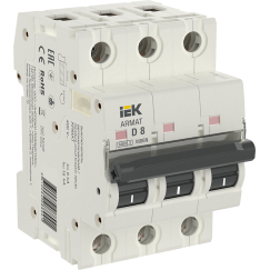 ARMAT Автоматический выключатель M06N 3P D 8А IEK