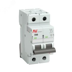 Выключатель автоматический AV-10 2P 50A (D) 10кА AVERES EKF mcb10-2-50D-av