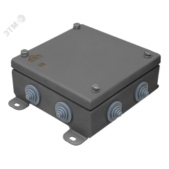 Коробка монтажная КМ IP55-1515, корпус из нержавеющей стали, количество вводов 8 Гефест-СПб КМ-IP55-1515нерж 8вв