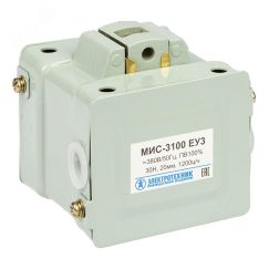 Электромагнит МИС-3100 ЕУ3, 380В, тянущее         исполнение, ПВ 100%, IP20, с жесткими выводами Электротехник ET000776