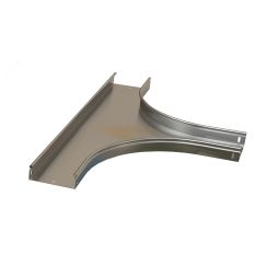 Ответвитель Т-образный горизонтальный плавный 300х80 R100-0.8 мм Hyperline RST-TTS-300-80-0.8-R100-SZ